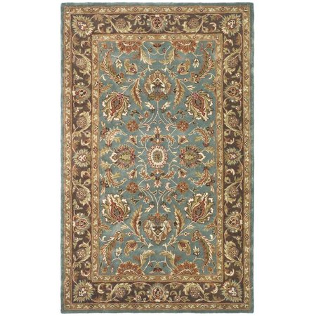 SAFAVIEH Heritage Large Rectangle Rugs, Blue and Brown - 11 x 16 ft. HG812B-1116